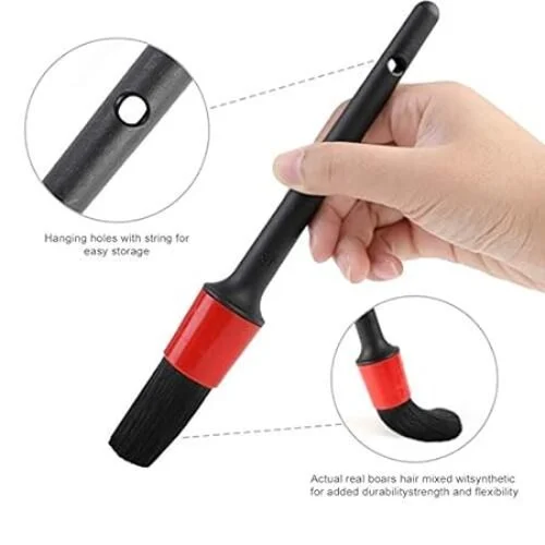 Viberis - Detailing Brush Set Of 5 (Red & Black) - Image 3