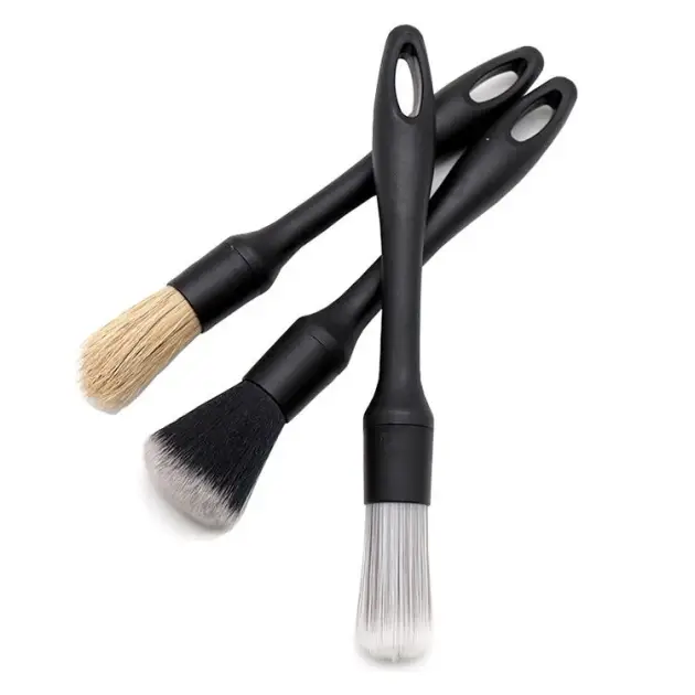 Viberis - Premium Set Of 3 Pcs Brush (Black)