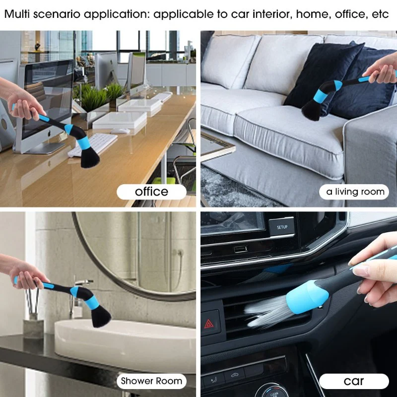 Viberis - Premium Set Of 5 Pcs Brush (Blue) - Image 4