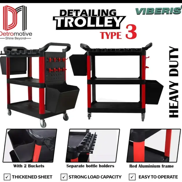 Viberis Car Detailing Trolley Type 3